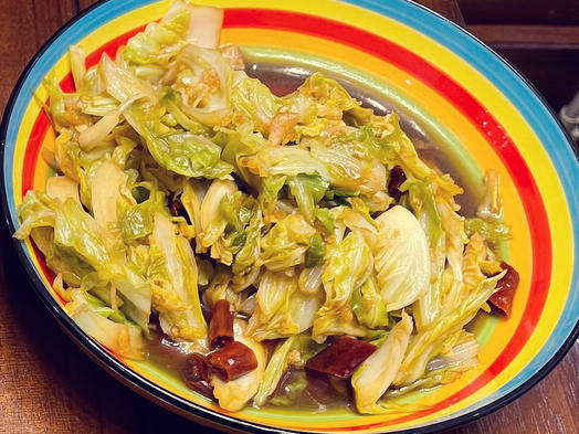 ㊙️巨好吃的干煸手撕包菜～酸辣开胃又下饭