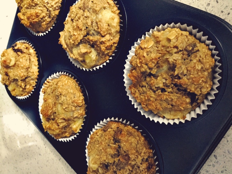 草莓香蕉燕麦片玛芬（无油）