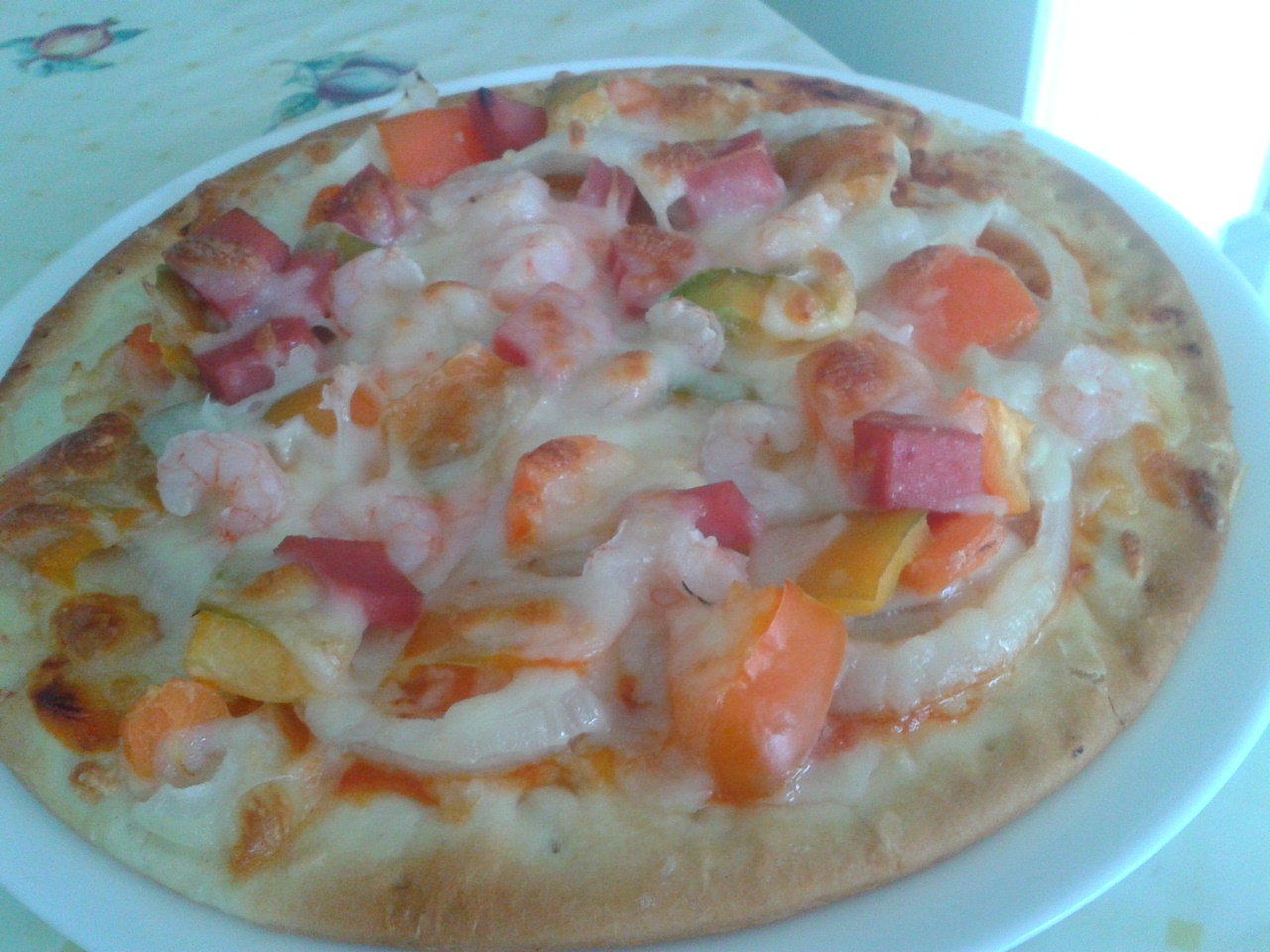 海鲜火腿pizza