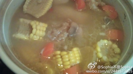 猪手甜玉米汤