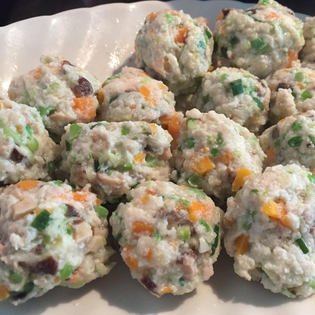 鸡胸肉蔬菜丸的做法