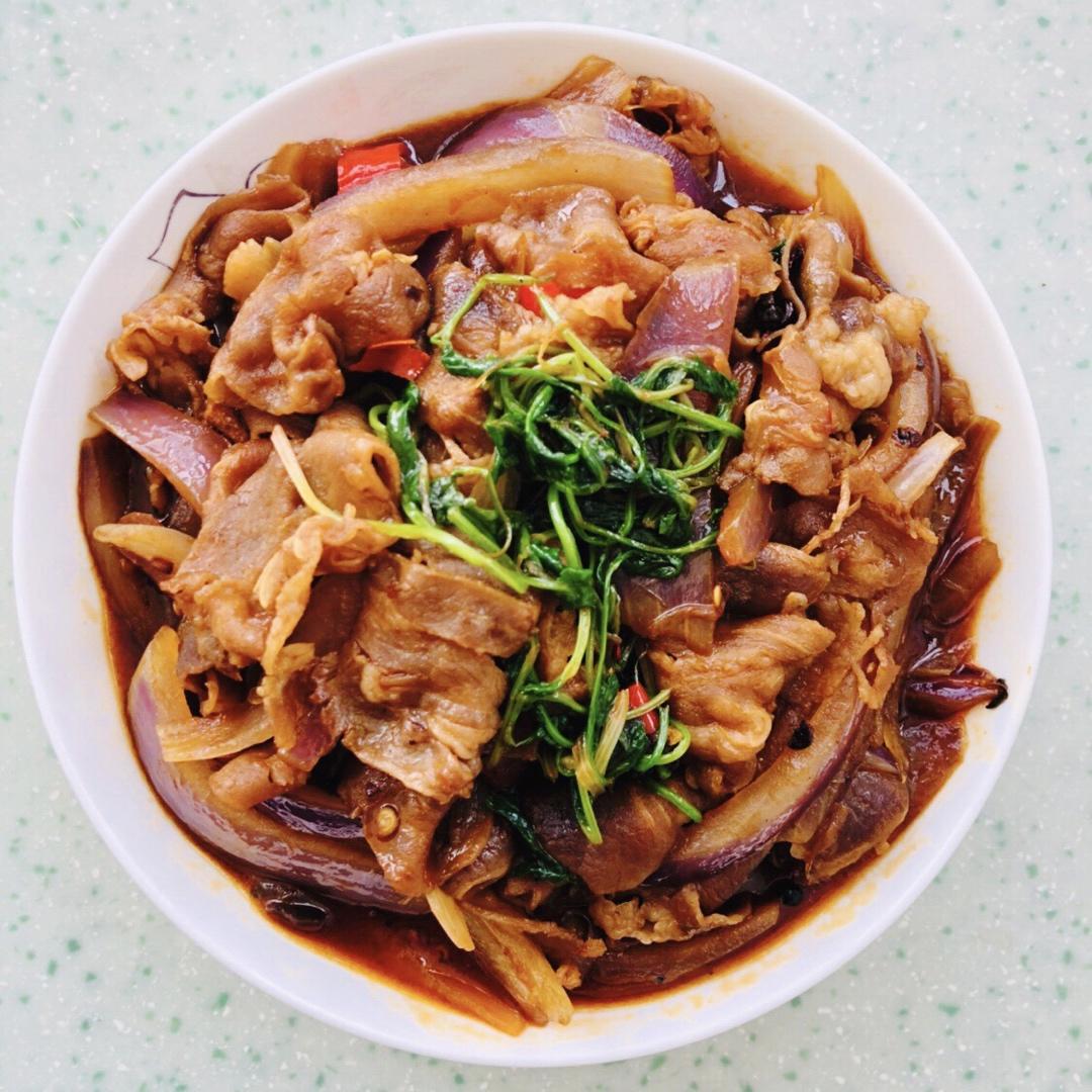 香喷喷的孜然羊肉卷