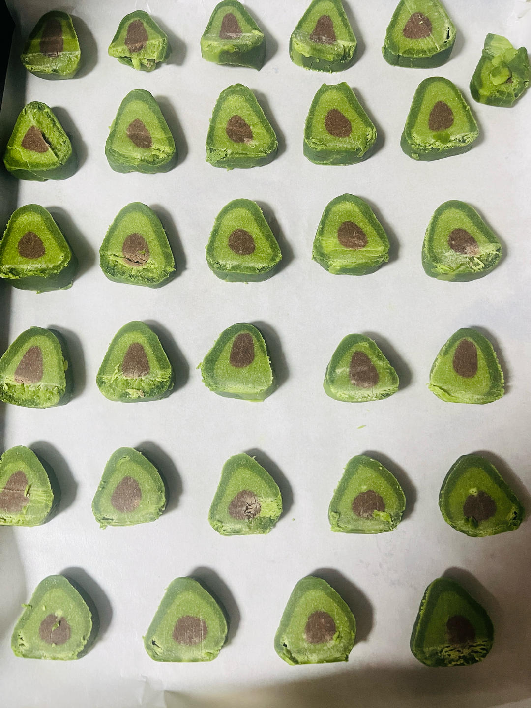 🥑免打发，免模具，清新小可爱—牛油果造型曲奇饼干