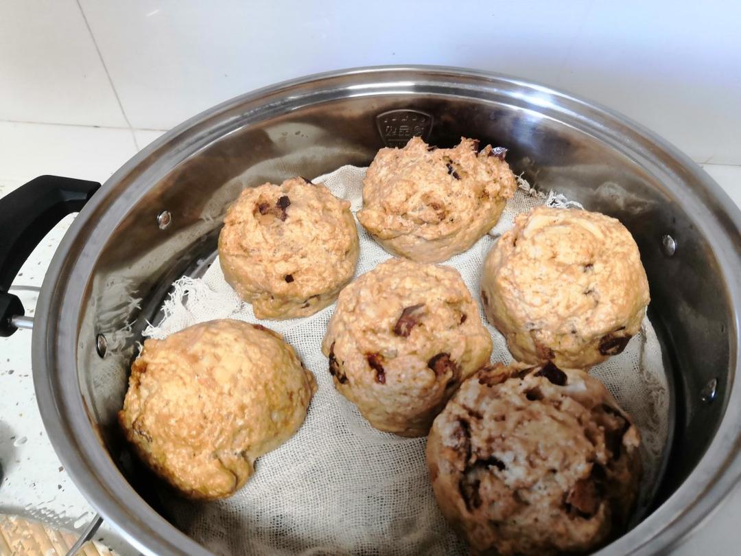 新手也能爆开花的老面红糖大枣开花馒头（泡打粉版or无泡打粉版）