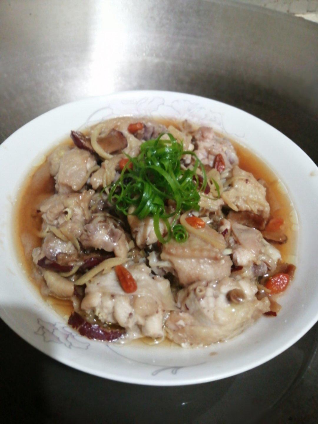 广式蒸鸡
