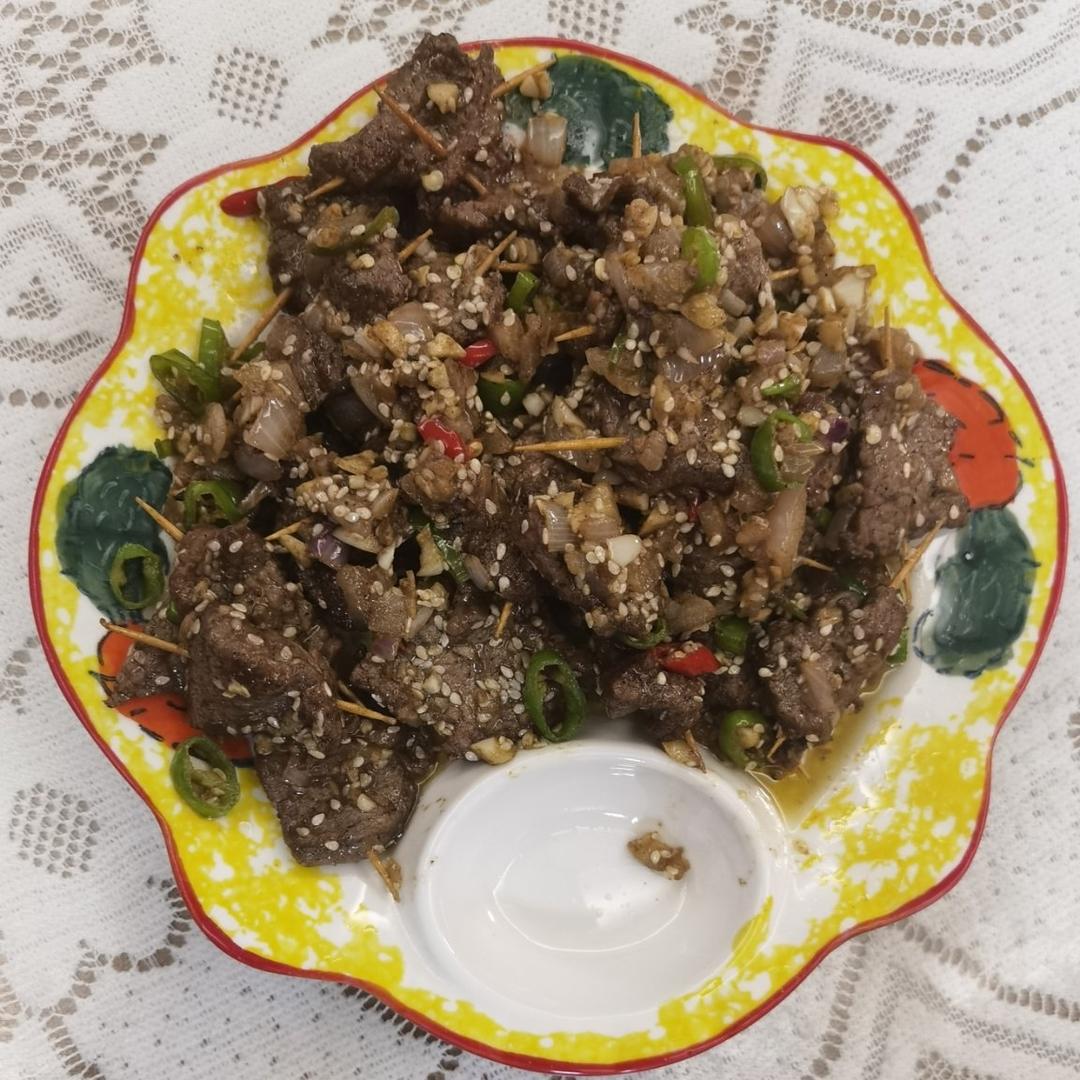 好吃到没朋友的牙签肉