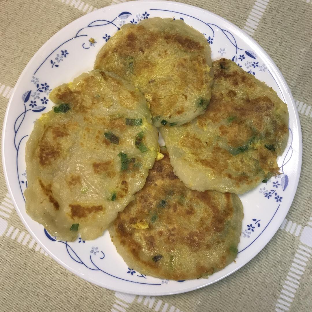 鸡蛋葱油饼                  （更新饼坯保存方法）