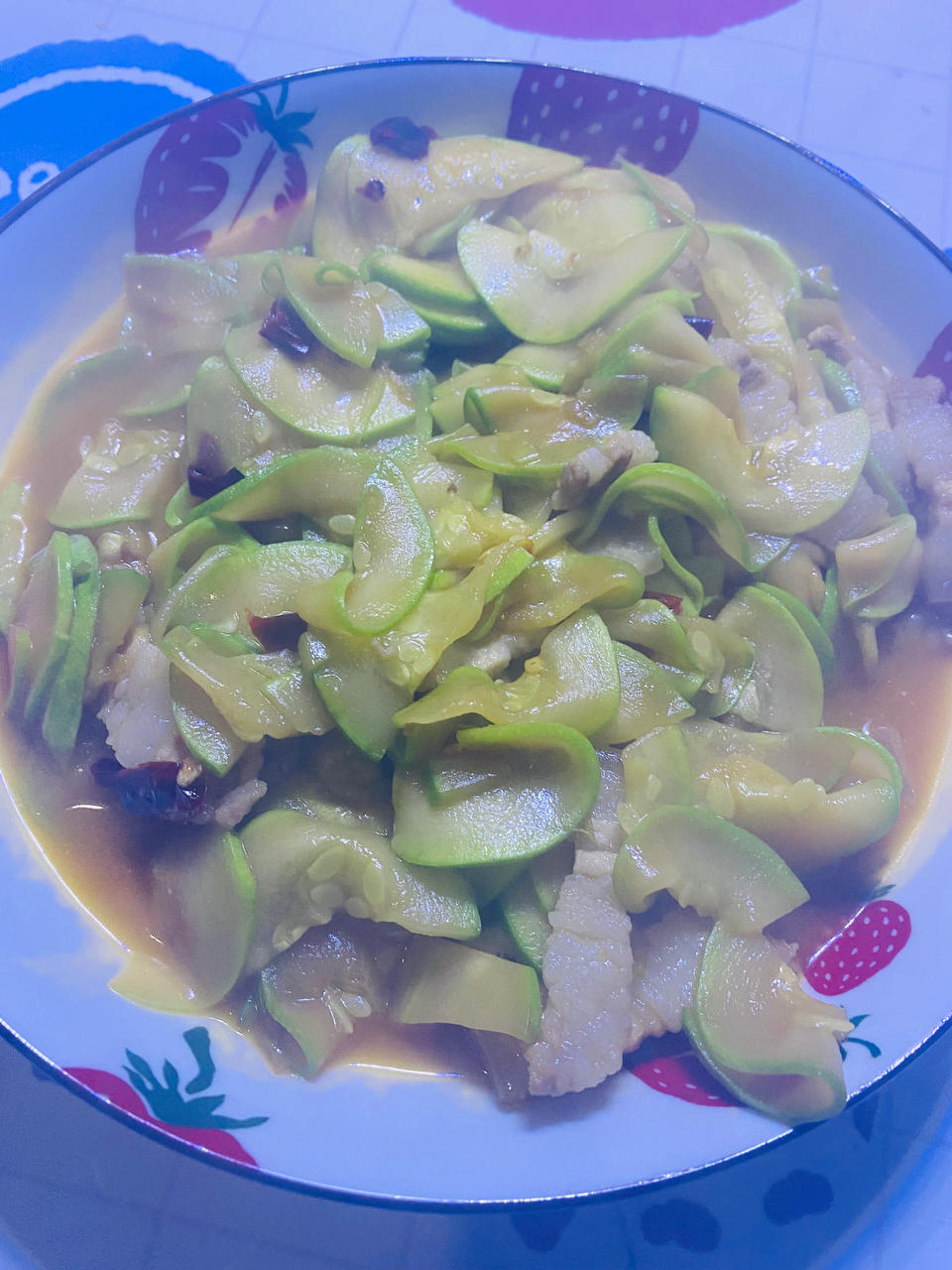 西葫芦炒肉