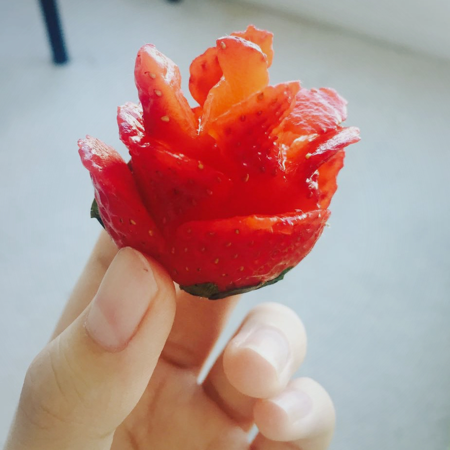 草莓玫瑰花