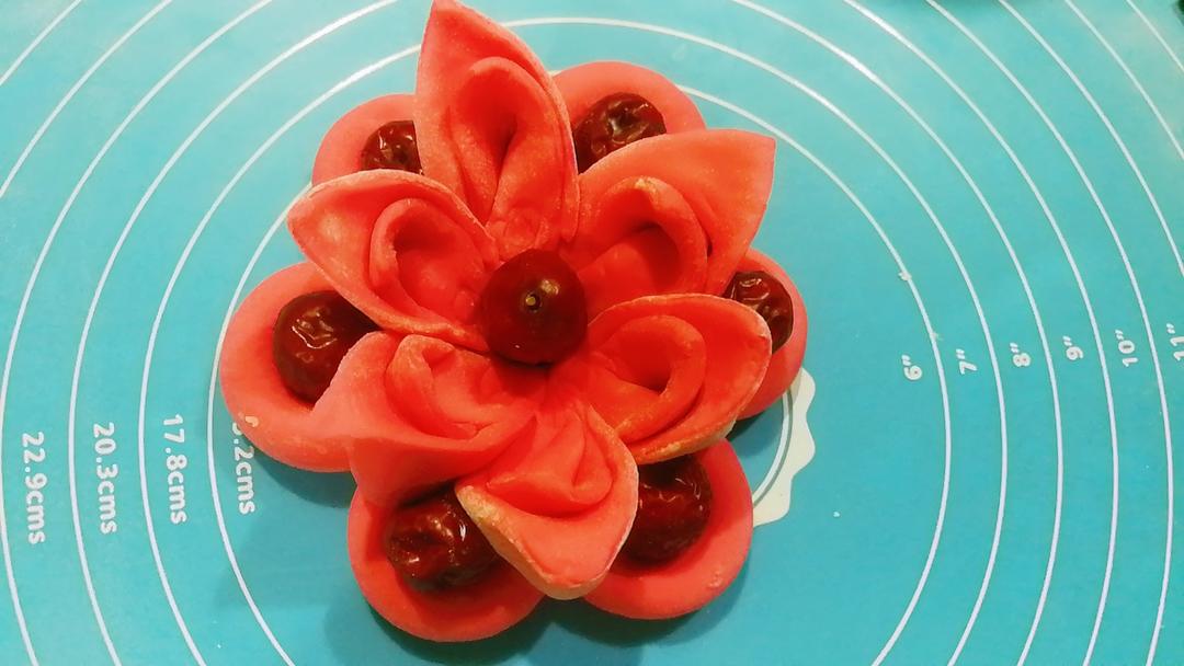 花样面食，花样馒头，【枣花馍】