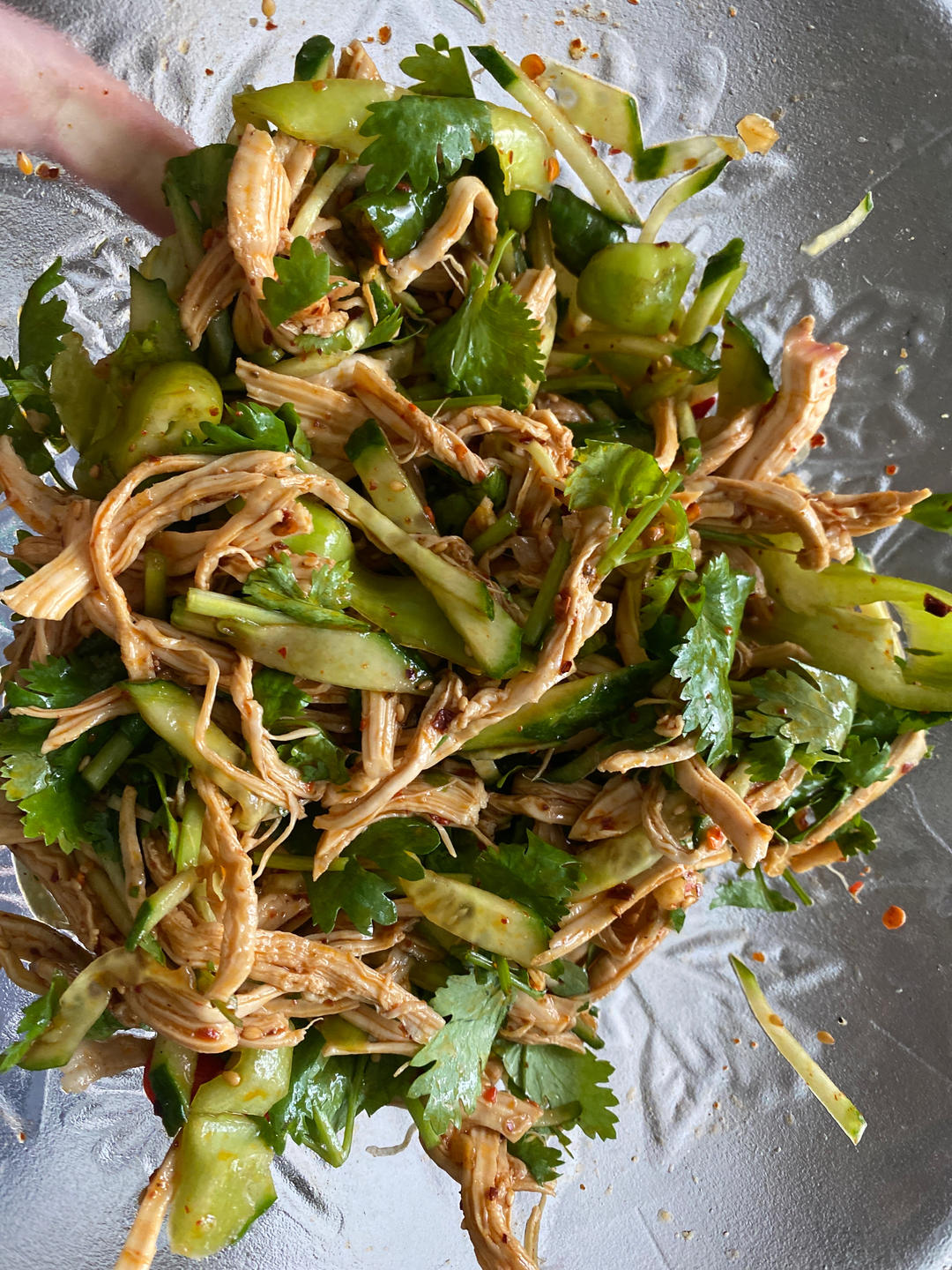 鸡胸肉这样做巨好吃❗️凉拌鸡丝😋低脂高蛋白