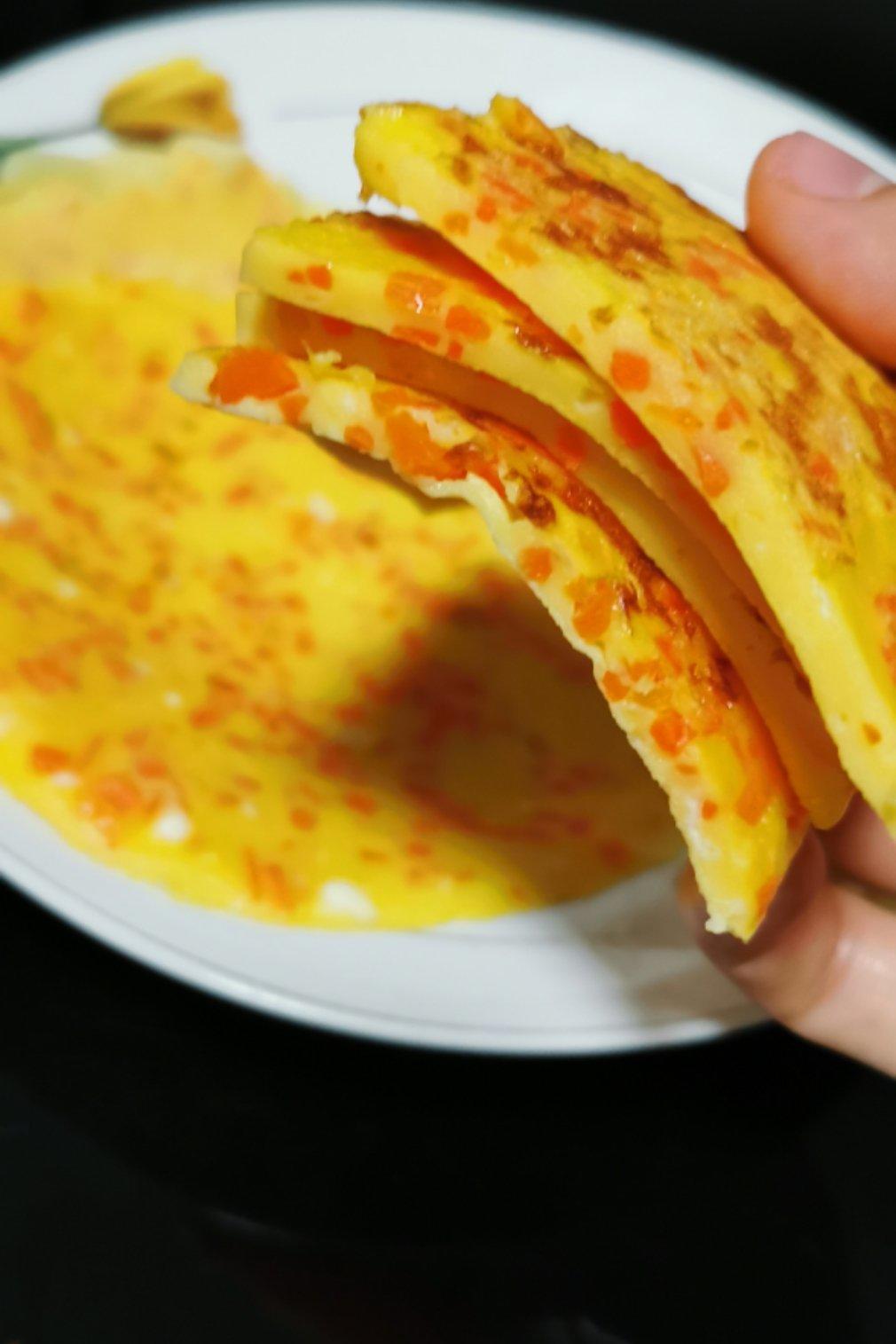 快手早餐之胡萝卜鸡蛋煎饼