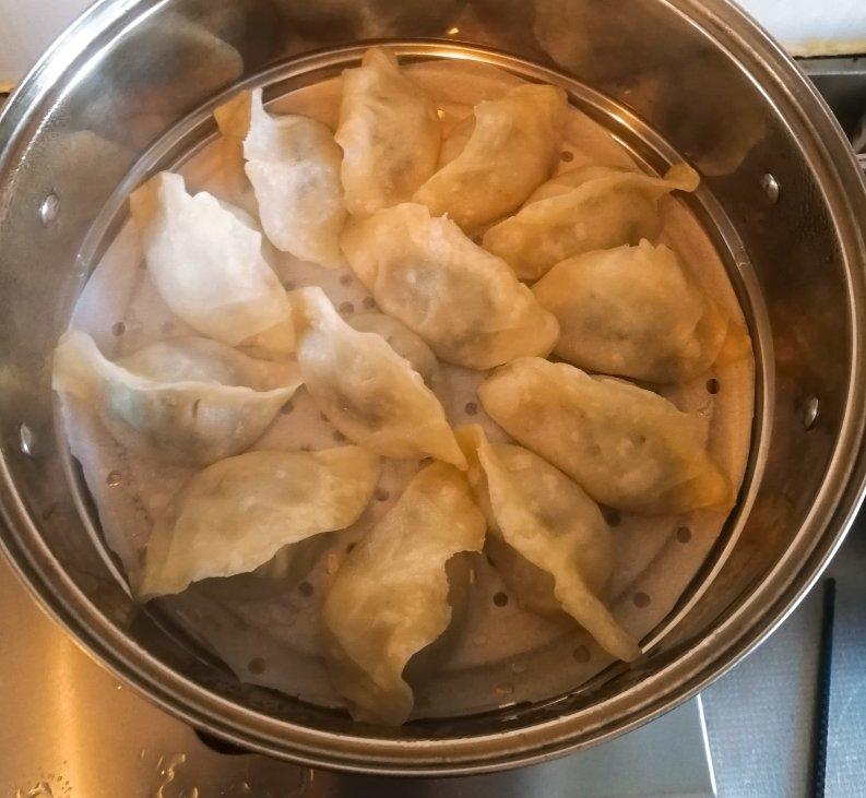 素馅烫面大蒸饺