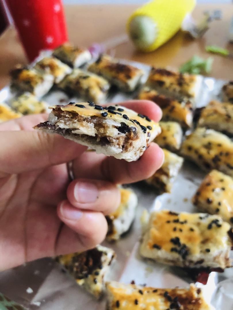芝麻红豆千层酥