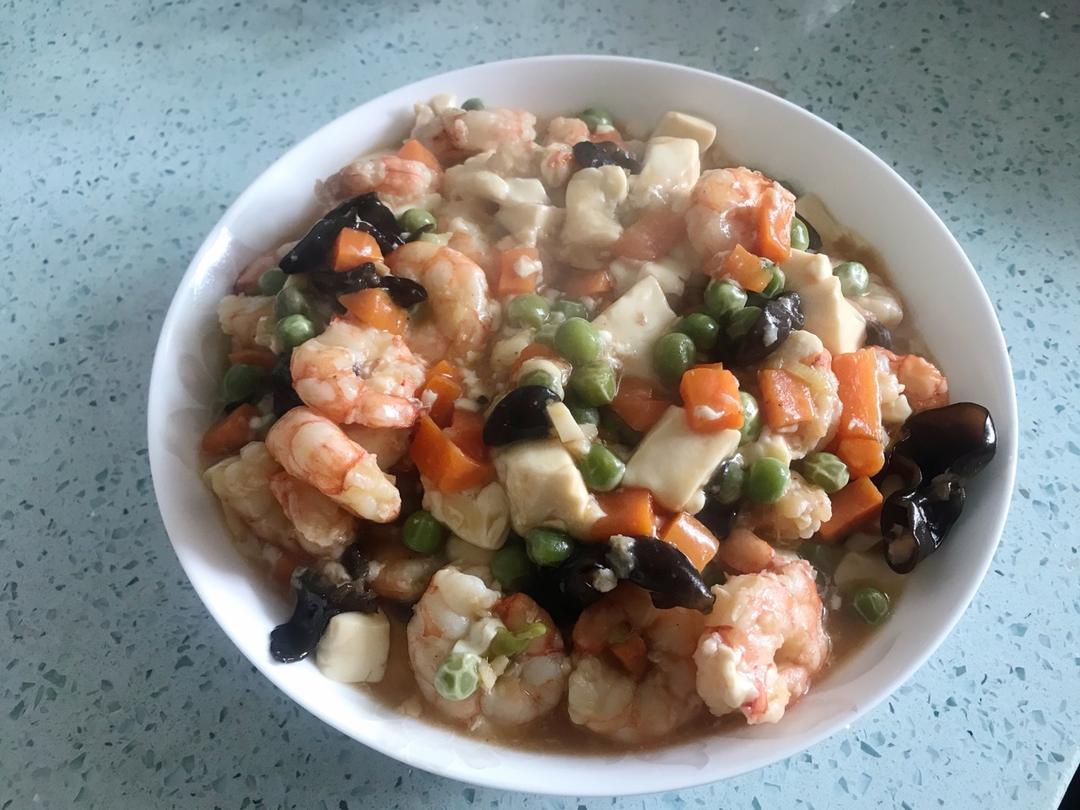 虾仁豆腐