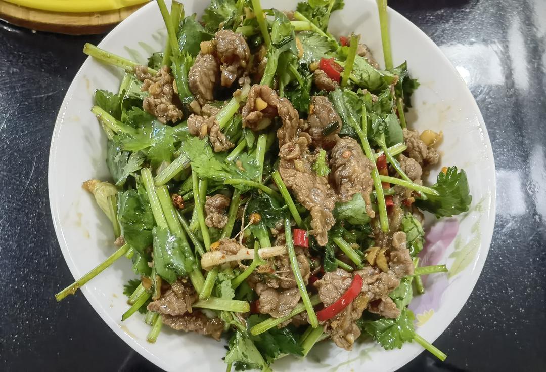 超级快手香菜拌牛肉