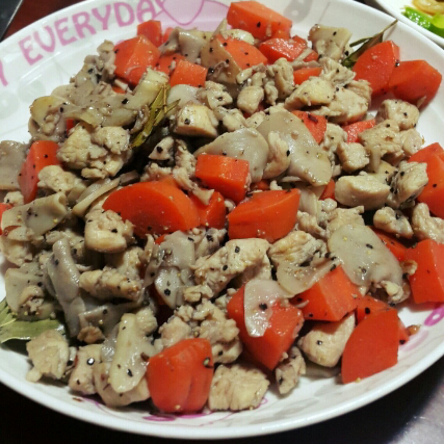 鸡肉杏鲍菇盐煮