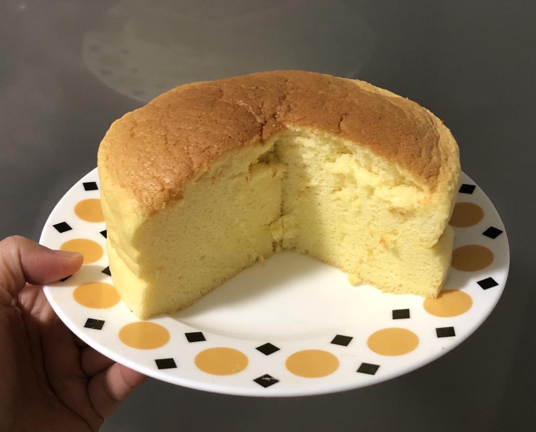 古早蛋糕 用6寸戚风模具 20克低糖版 新手零失败