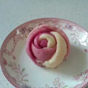 紫薯玫瑰花～卷，香香的的做法 步骤1