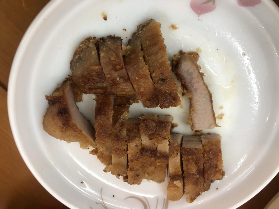 脆爽猪颈肉（不用烤炉版）