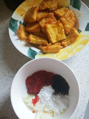 月子餐：鱼香脆皮豆腐的做法 步骤3