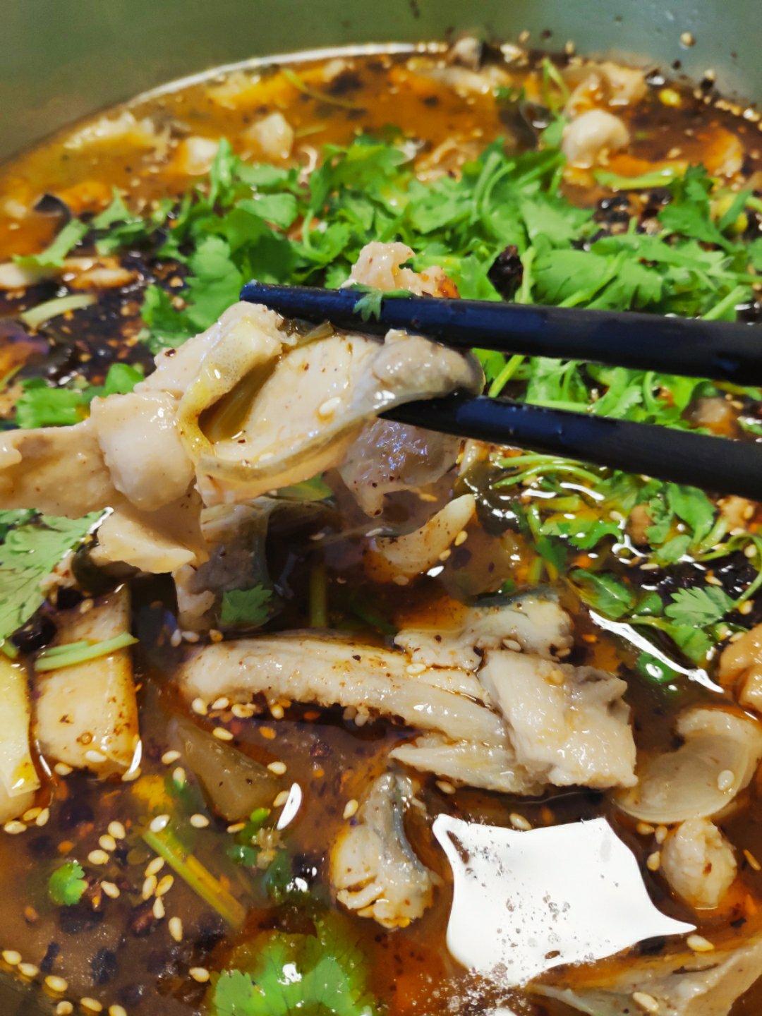 白杨麻麻做的酸菜水煮鱼