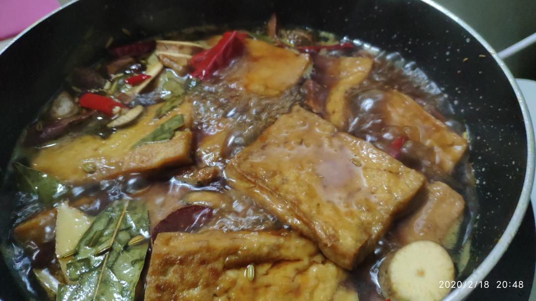 五香卤豆腐