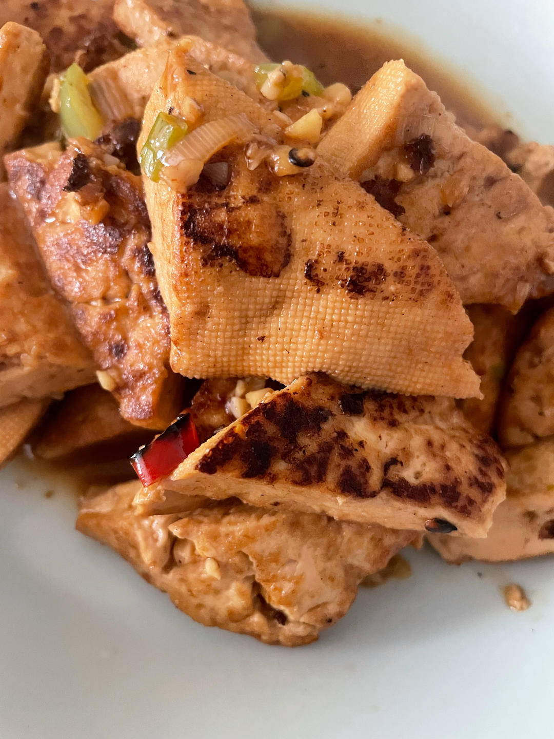 焖煎豆腐