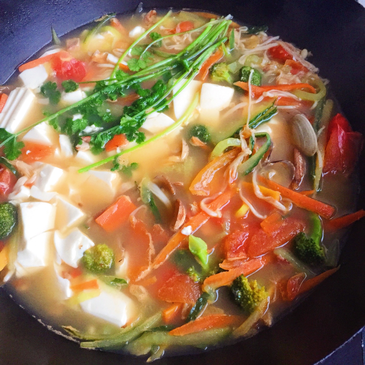 蛤蜊豆腐汤(减肥)
