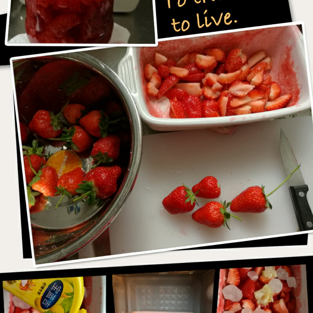 微波炉草莓果酱