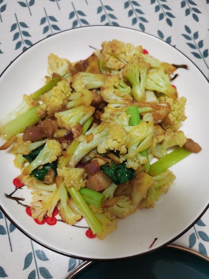 和饭店一个味道的干锅花菜