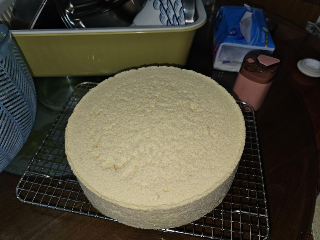 零失败戚风蒸蛋糕（8寸）可做蛋糕胚（另附红丝绒蒸蛋糕做法）