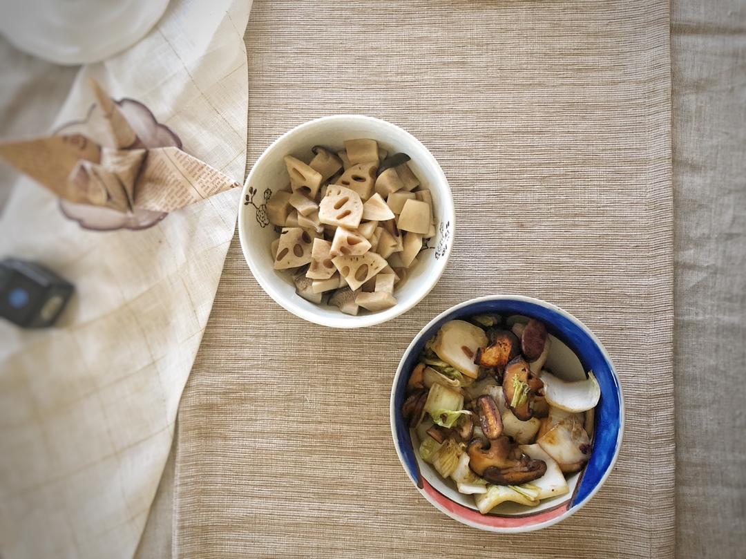 香菇炒藕片 | 健康·三餐
