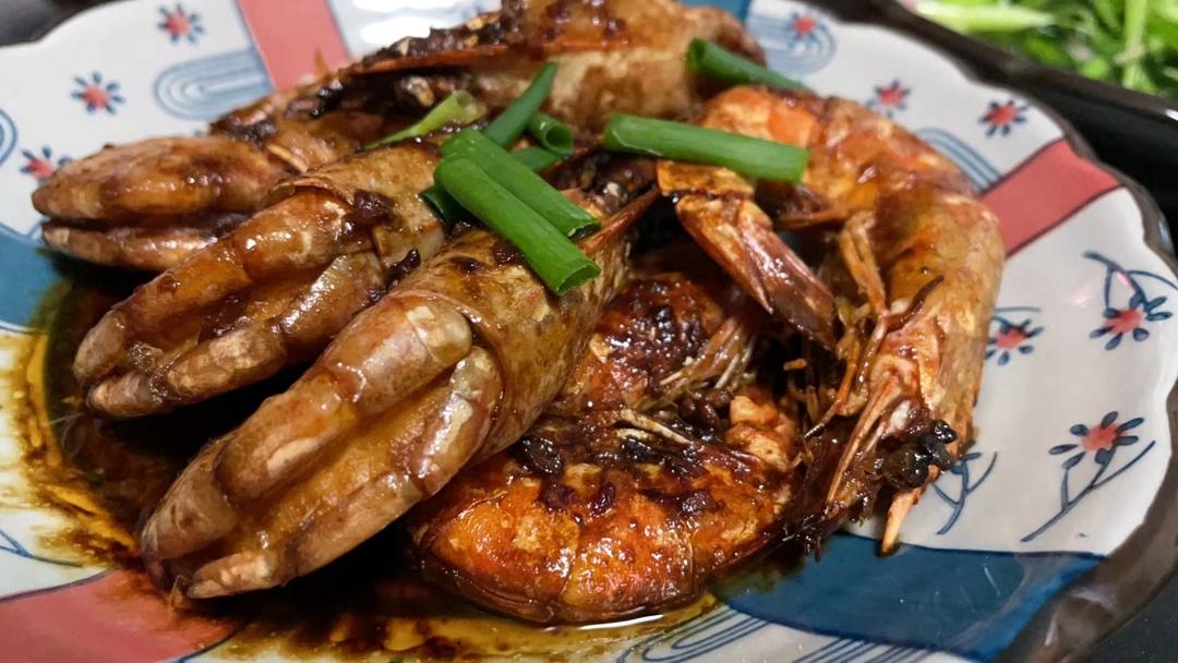 干烧大对虾