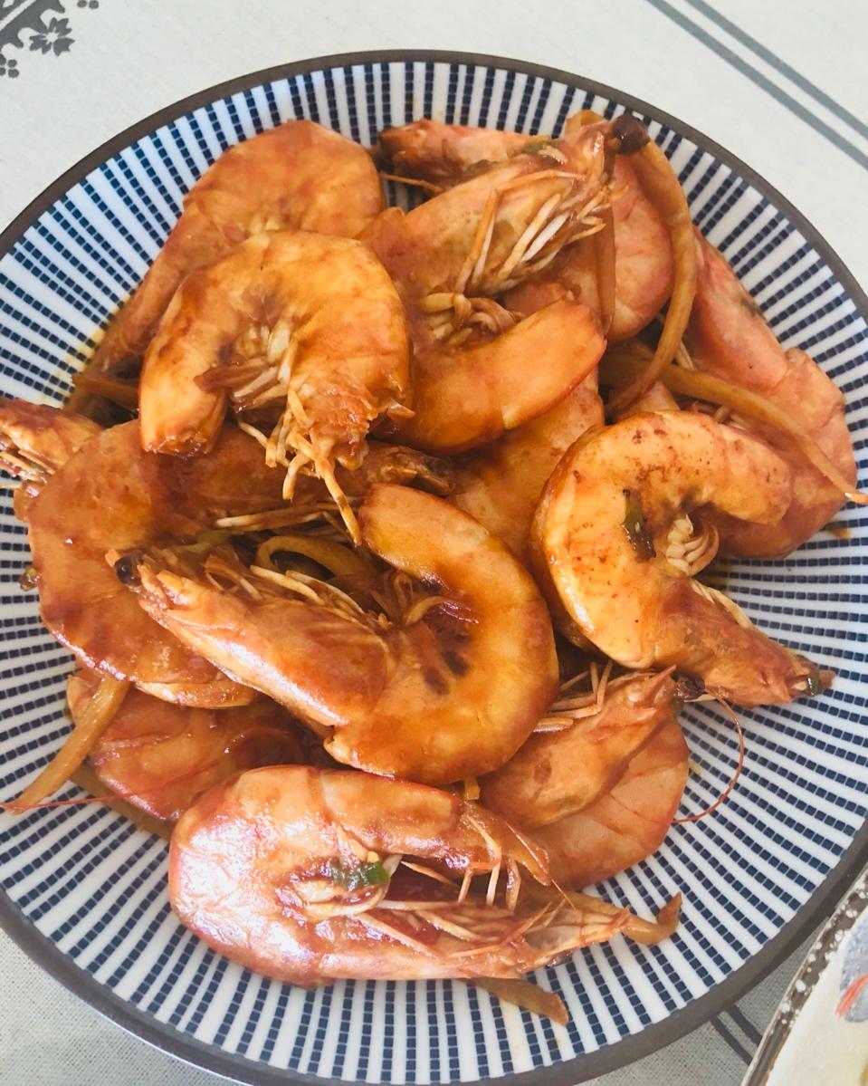 堂妈小厨——红烧大虾