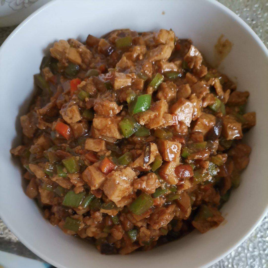 炒+蒜香茄丁炸酱面