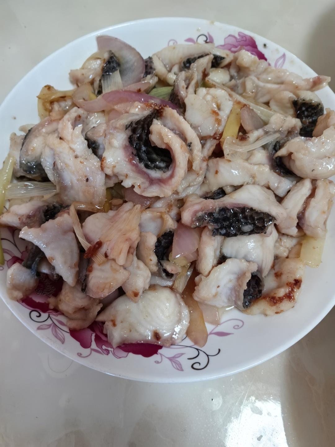 爆炒（生）黑鱼片