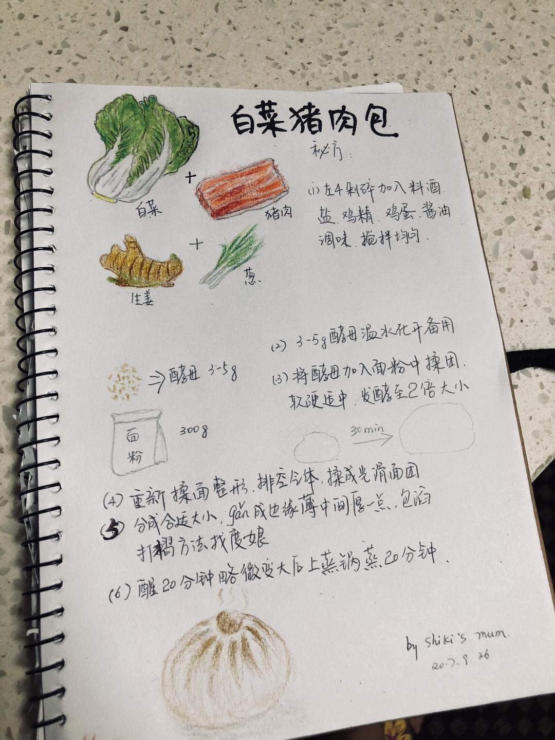 白菜肉馅包的做法