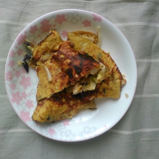 香煎土豆丝鸡蛋饼