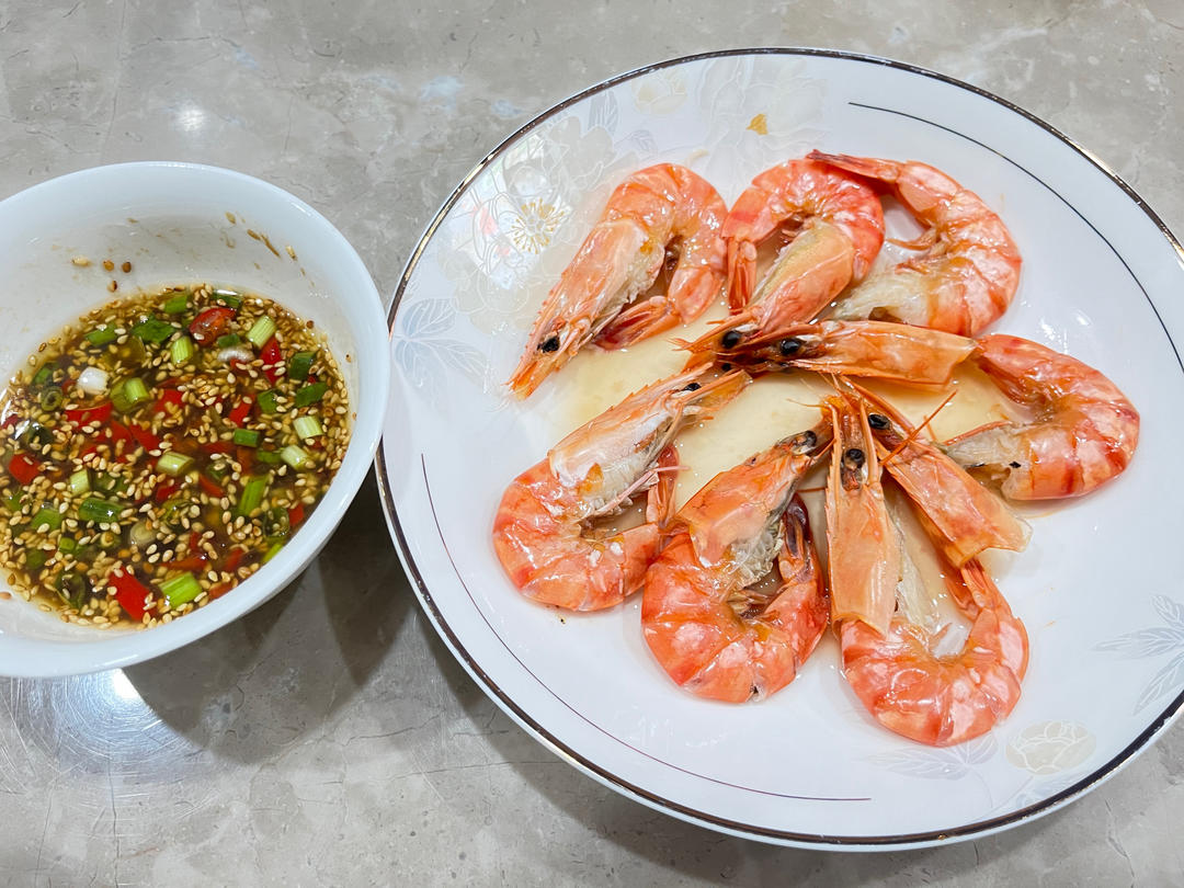 🔥万能蘸料白灼虾~蘸啥都好吃！