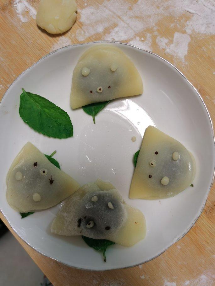 免烤箱❗️软糯Q弹的日式小熊红豆麻薯🍃超可爱