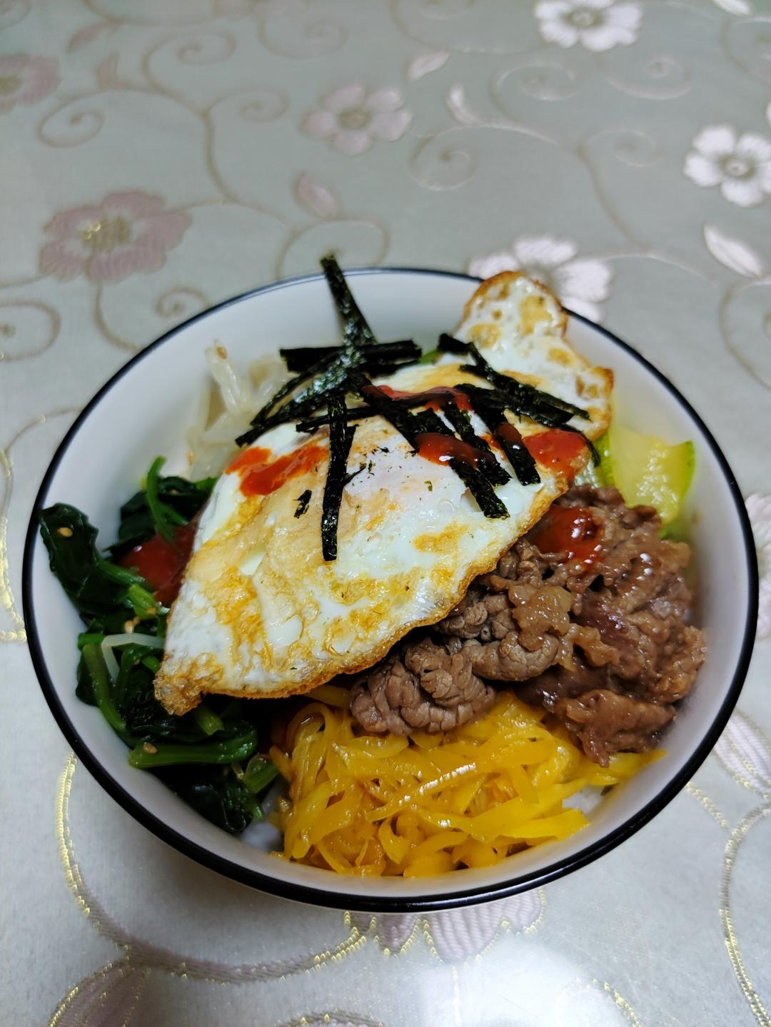 韩式烤牛肉拌饭