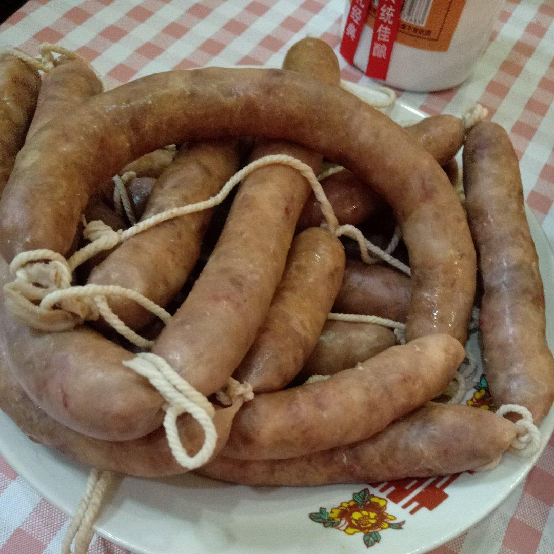 自制广式腊肠（附最快手刮肠衣）