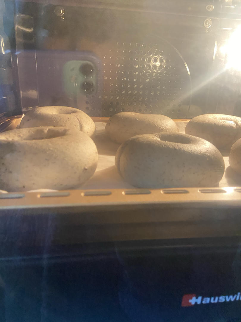 小美 低油低糖黑芝麻贝果