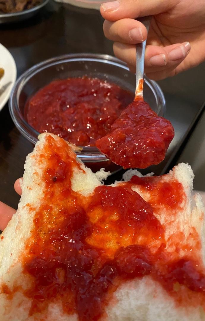 自制草莓酱（孩子爱吃的不得了）