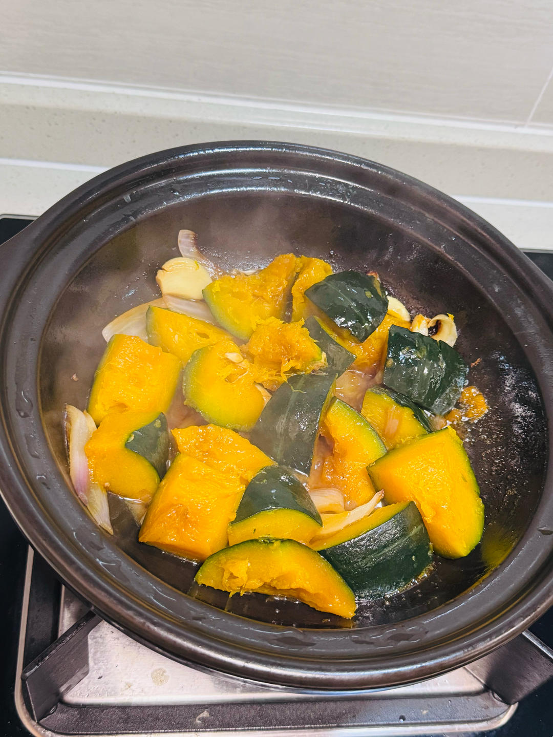 砂锅焗板栗南瓜