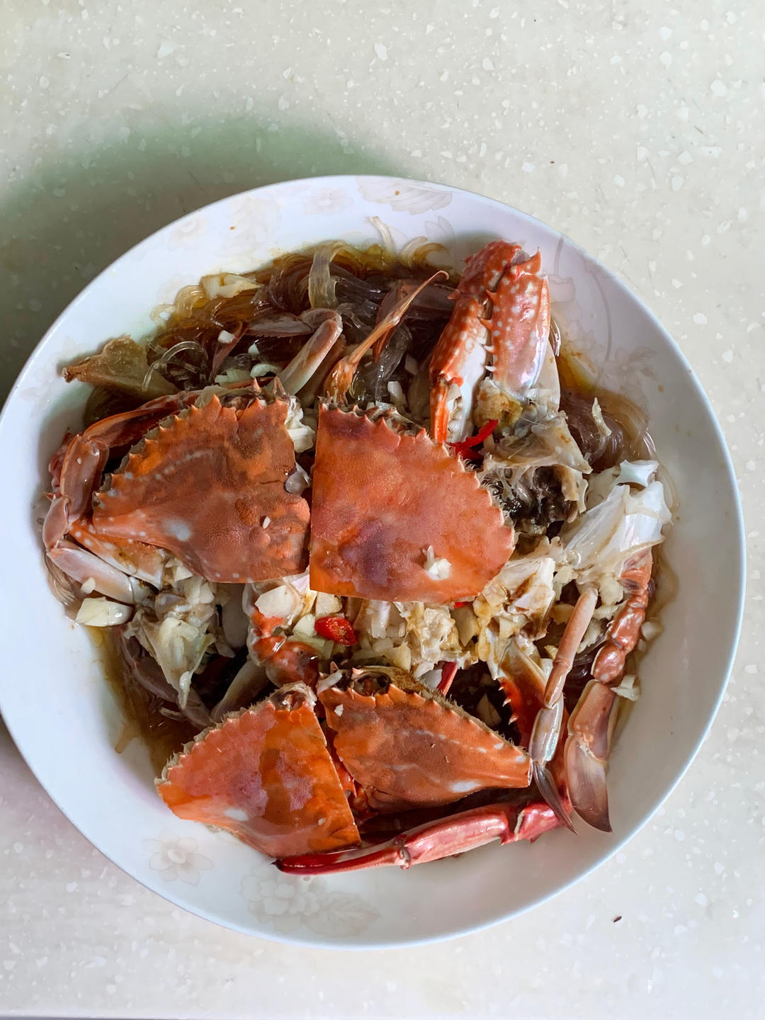 葱油白蟹