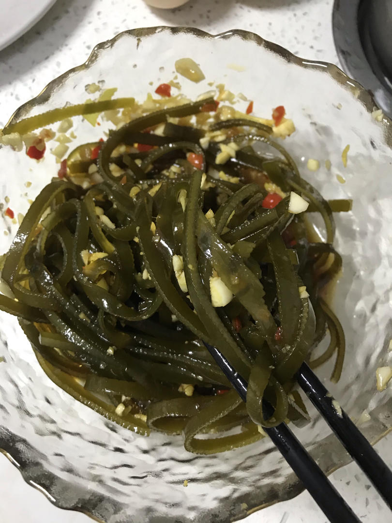 【凉拌海带丝】开胃小菜，减肥低卡路里