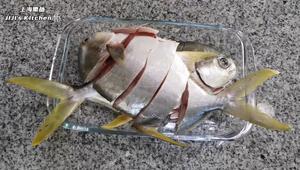老上海熏鱼/爆鱼（鲳鱼版），家常做法，小时候逢年过节必吃的本帮菜的做法 步骤2