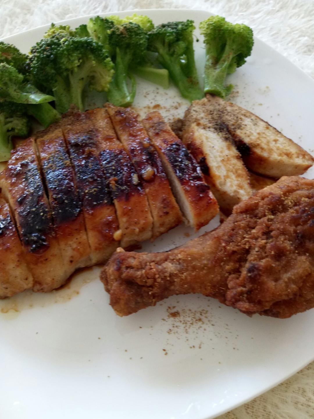 酷炫屌炸天好吃的煎鸡胸肉（香蒜蜂蜜煎鸡胸肉）
